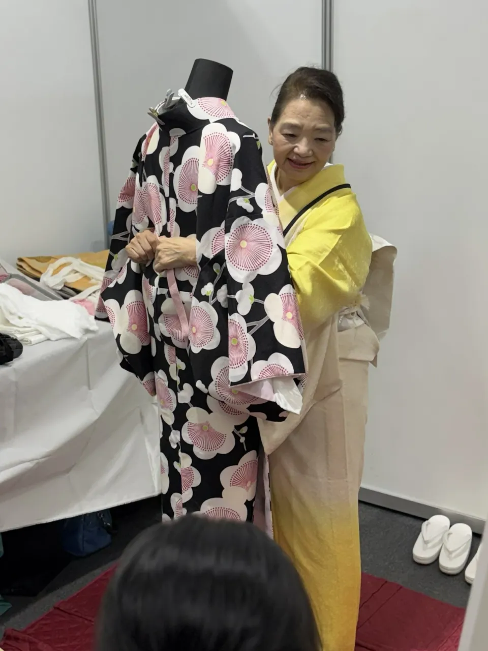 トルソーを使った着付け講座